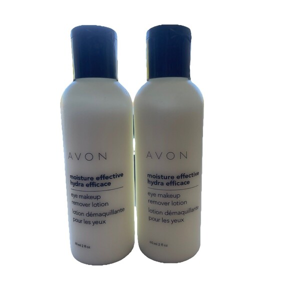 2 x Avon Moisture Effective Eye Makeup Remover Lotion 2 oz discontinued - Picture 1 of 1